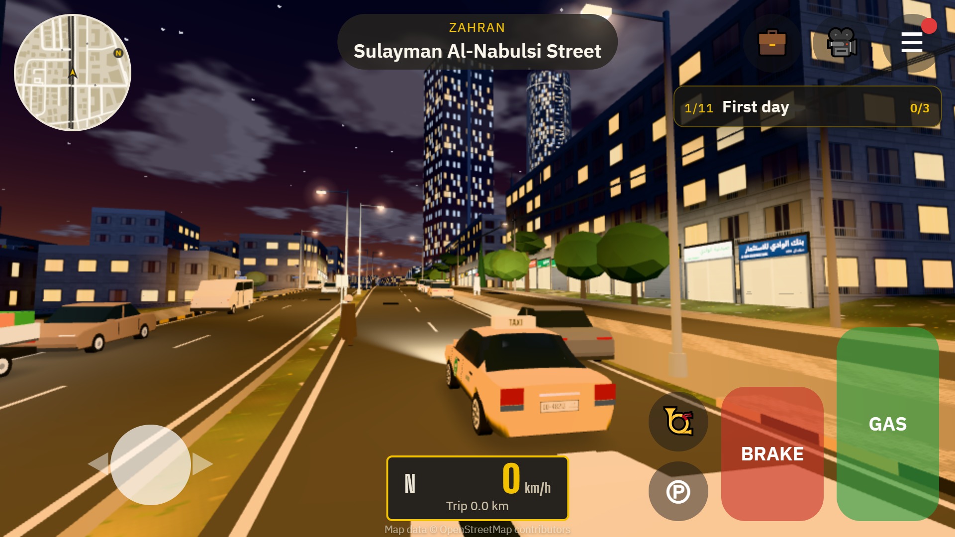 Amman's streets at night